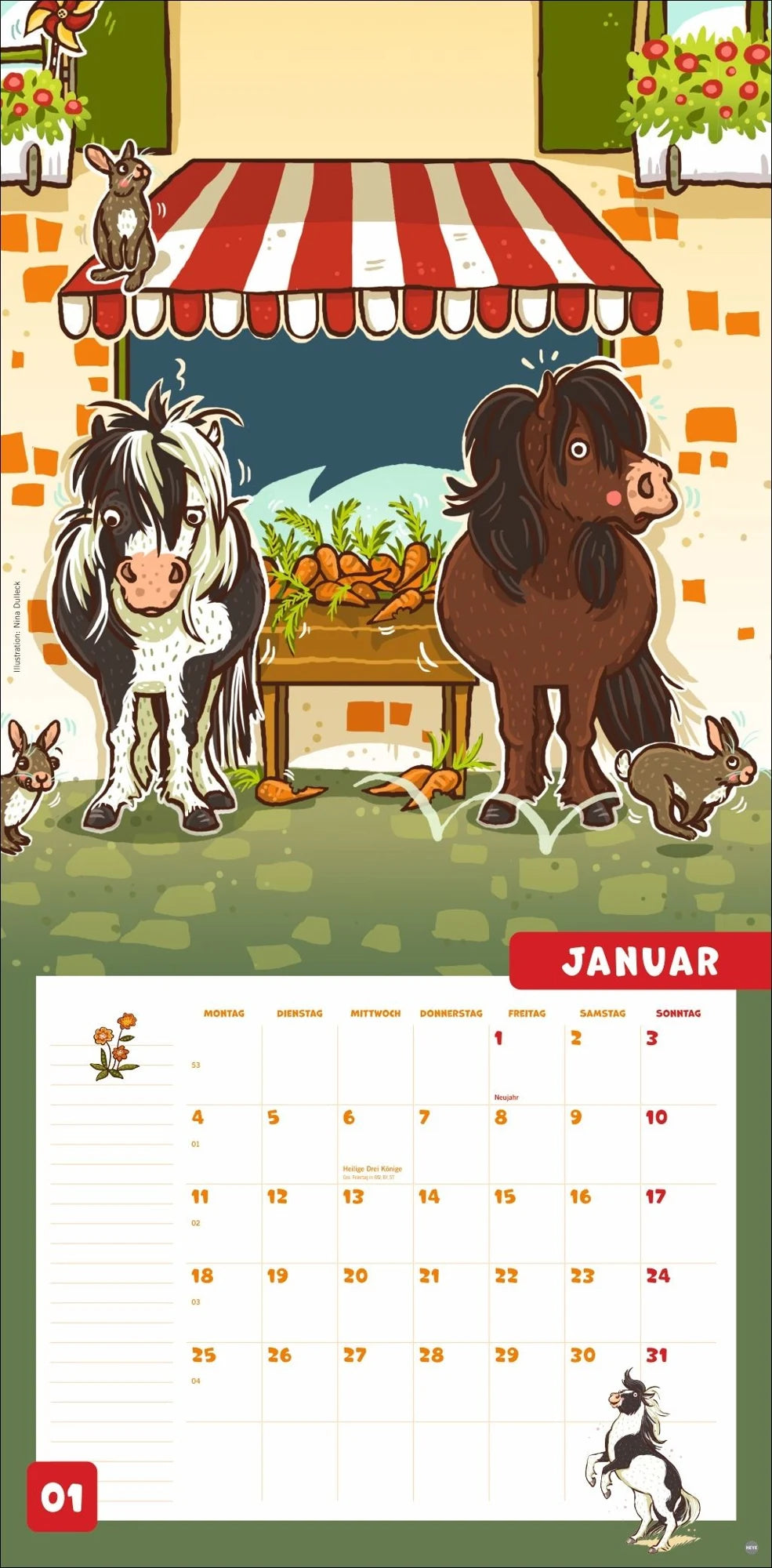 Haferhorde Broschurkalender 2027 – Ansicht