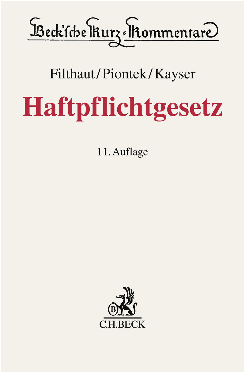 Haftpflichtgesetz. HPflG
