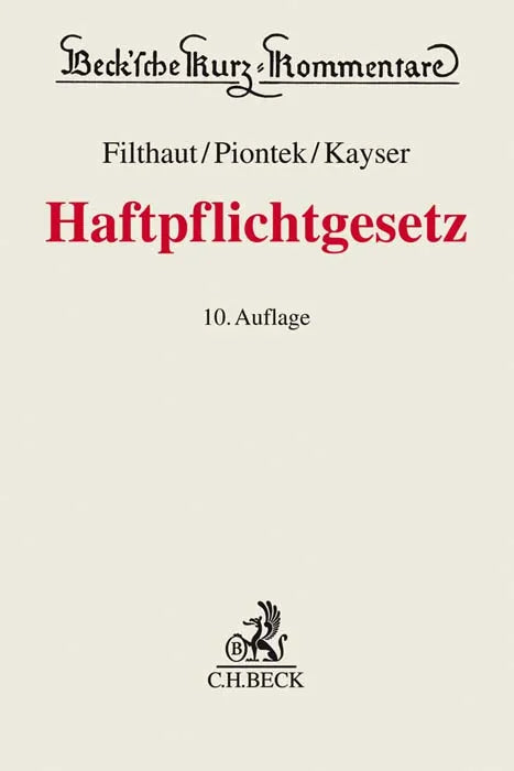 Buchcover von 'Haftpflichtgesetz. HPflG' - Gebundene Ausgabe von Werner Filthaut