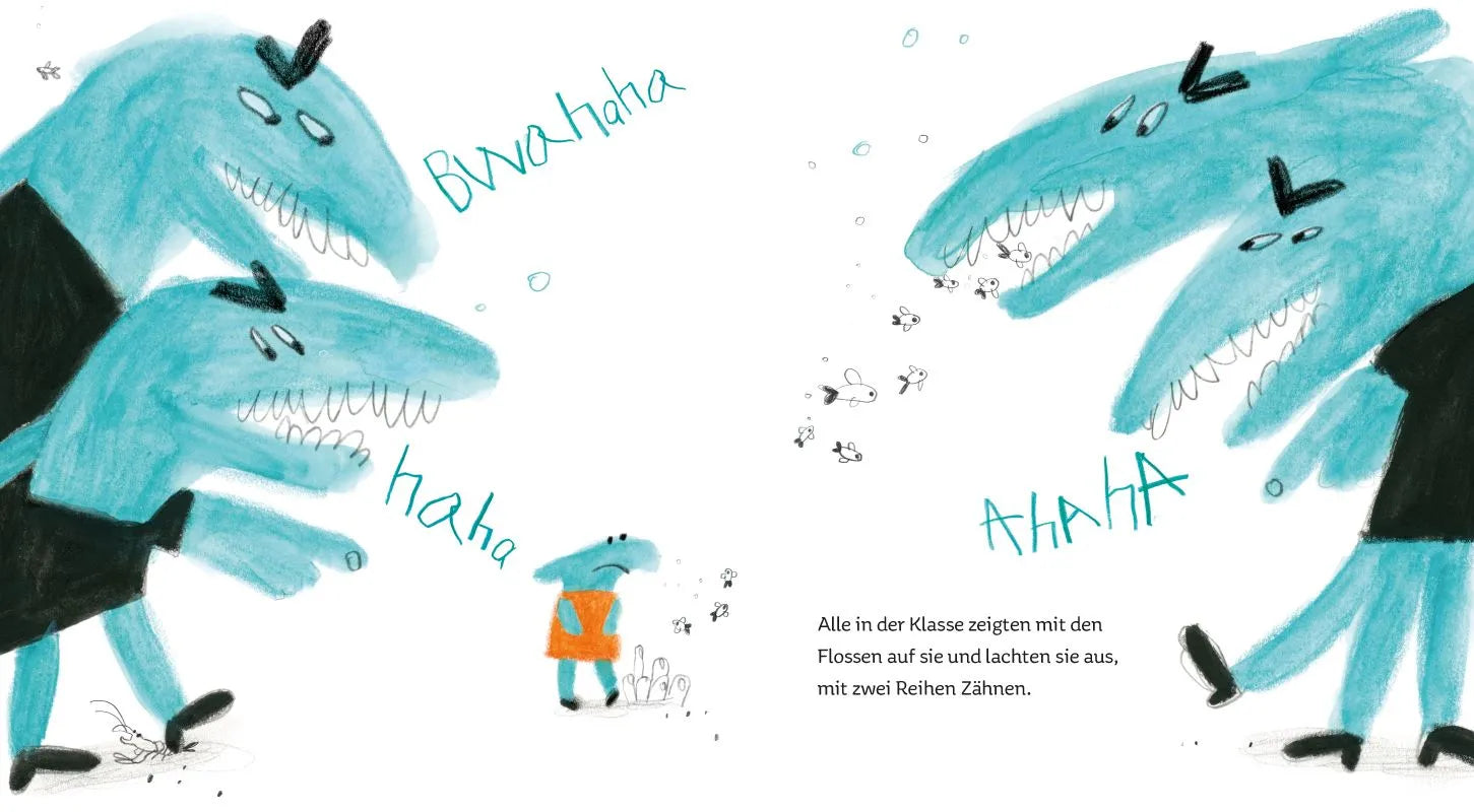 Detailansicht: Hai mit Herz (Hardcover)