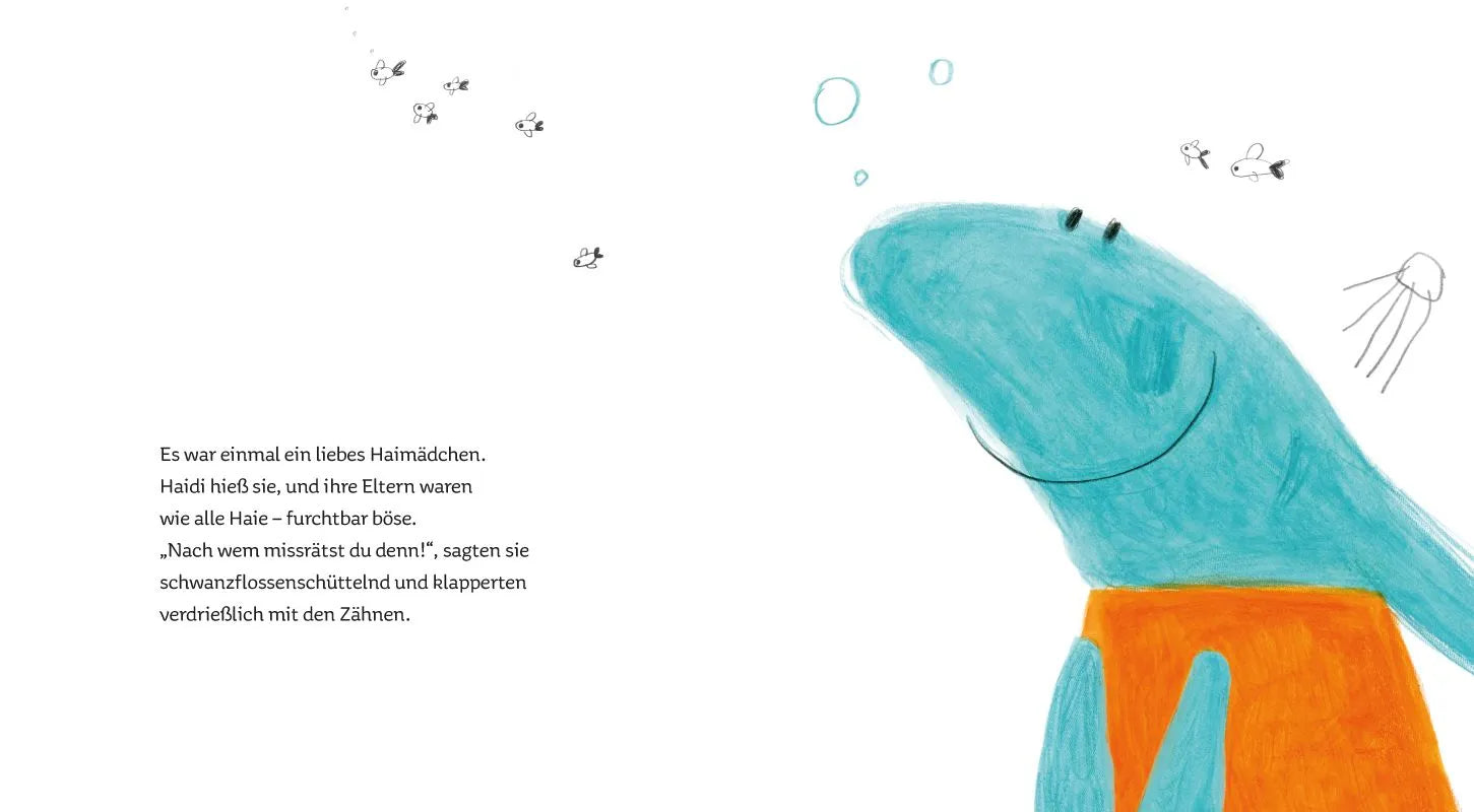Detailansicht: Hai mit Herz (Hardcover)