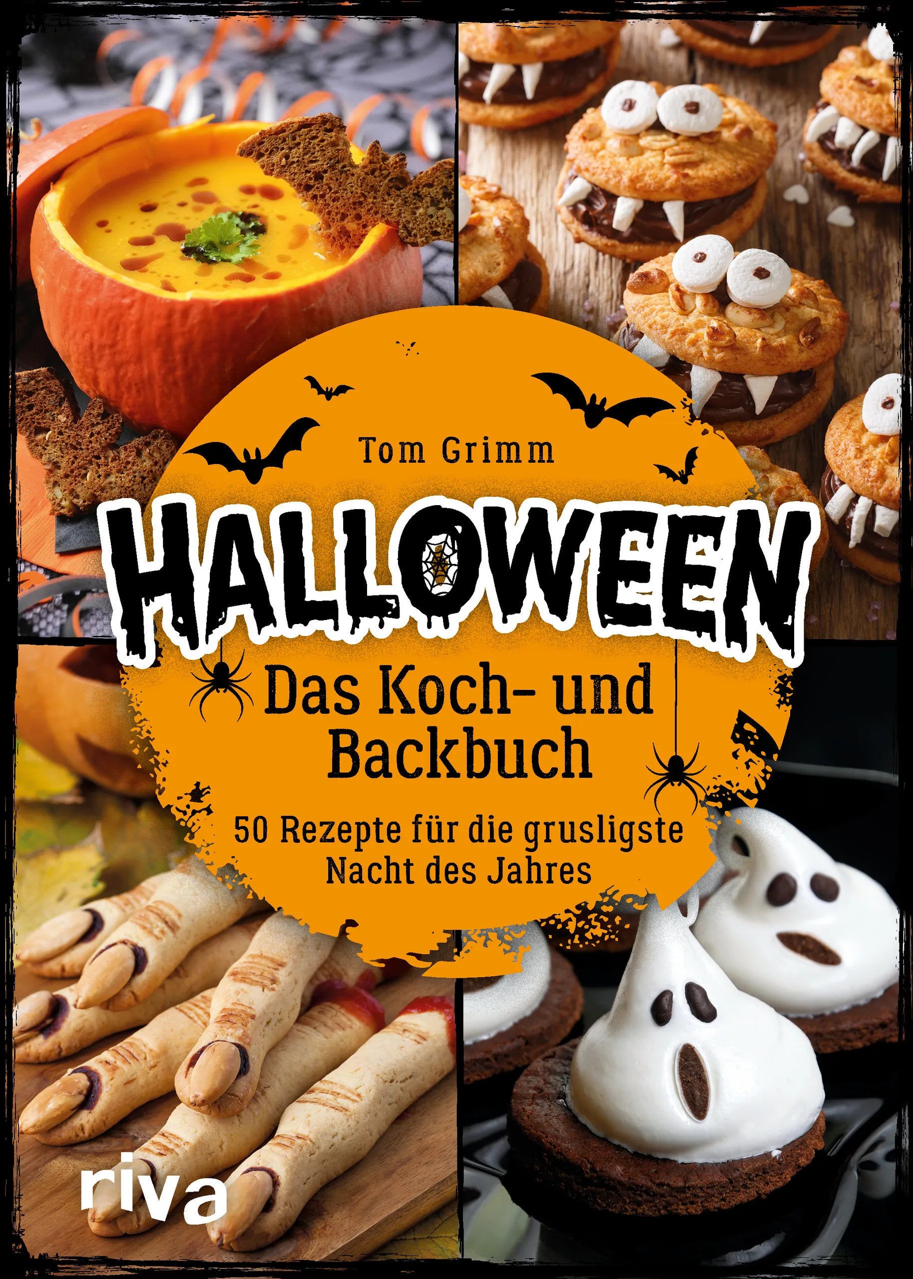 Buchcover von 'Halloween. Das Koch- und Backbuch' - Gebundene Ausgabe von Tom Grimm
