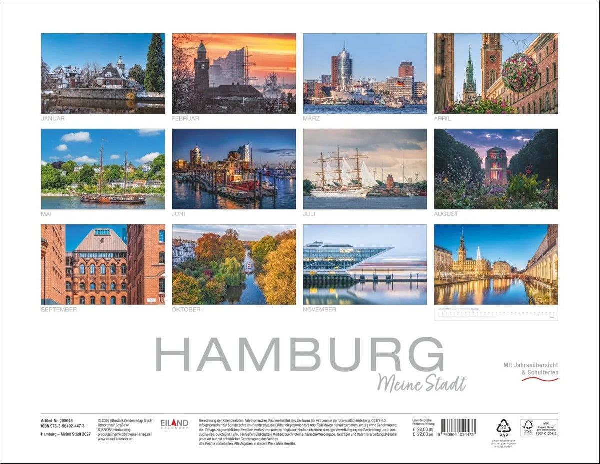 Hamburg - Meine Stadt Kalender 2027 – Ansicht