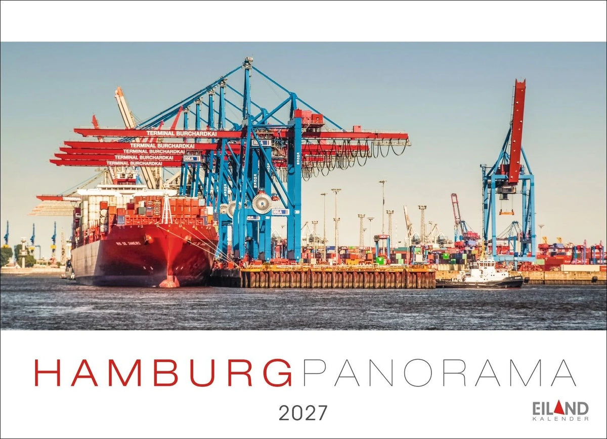 Postkartenkalender: Hamburg Panorama-Postkartenkalender 2027
