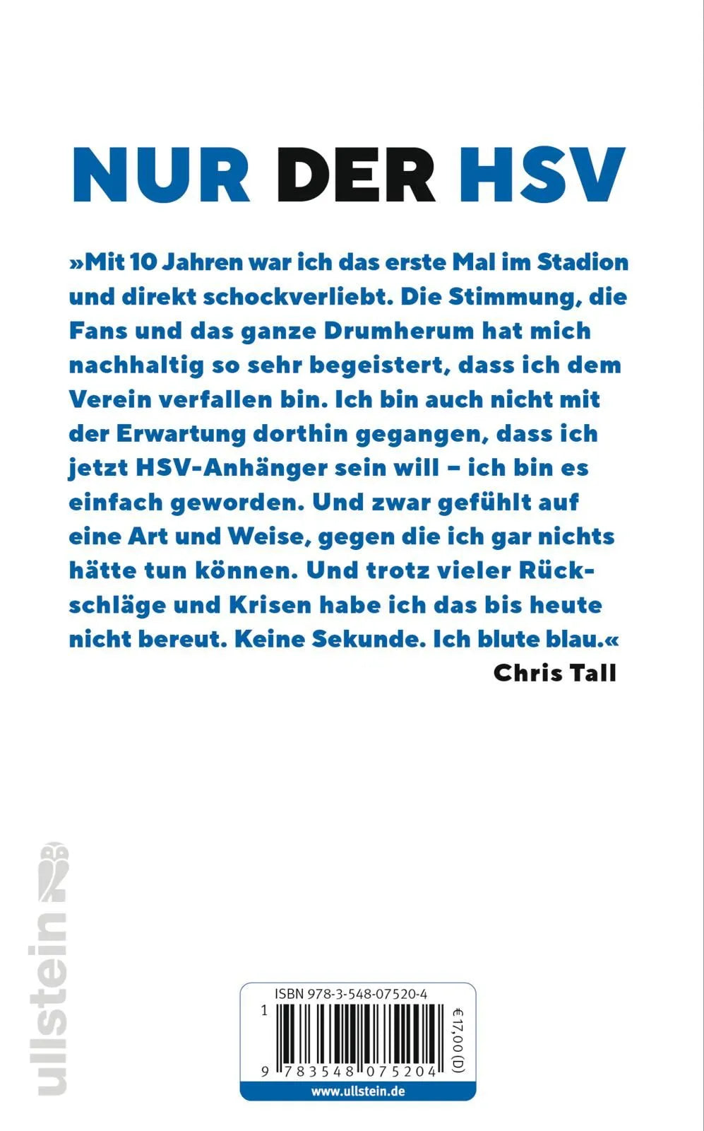 Rückseite: Hamburger SV (Hardcover)