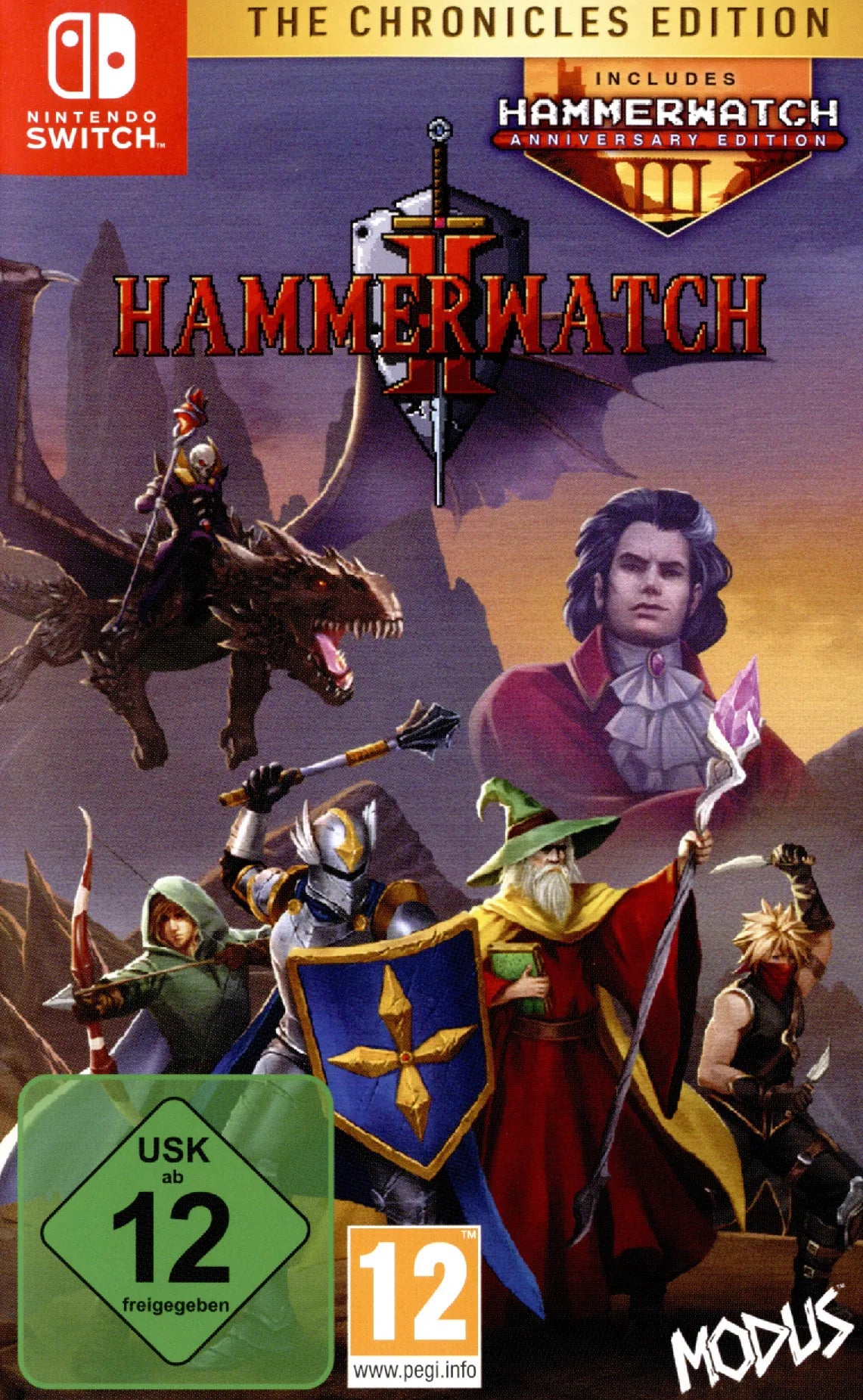 Cover: Hammerwatch II - The Chronicles Edition für Nintendo Switch. Publisher: astragon Entertainment GmbH