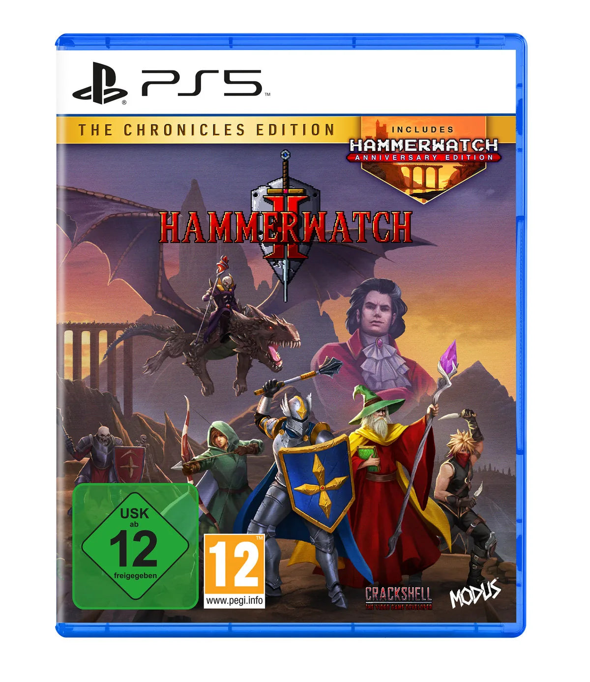 Cover: Hammerwatch II - The Chronicles Edition für Playstation 5. Publisher: astragon Entertainment GmbH