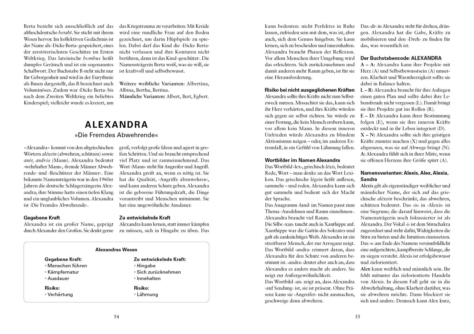 Innenansicht von 'Handbuch der Vornamen' - Gebundene Ausgabe