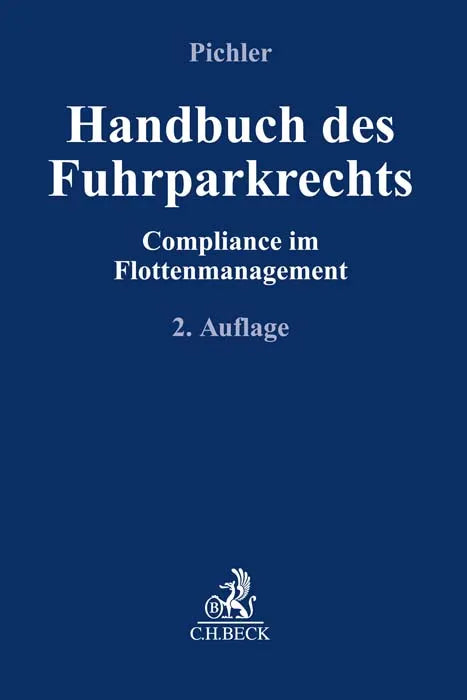 Buchcover von 'Handbuch des Fuhrparkrechts' - Taschenbuch von Inka Pichler