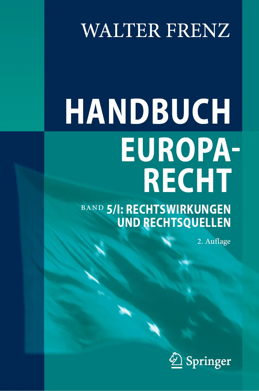 Cover: Handbuch Europarecht (E-Book) von Walter Frenz