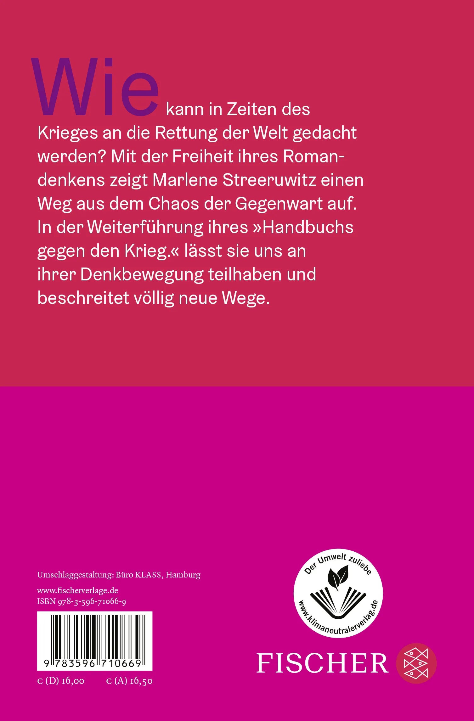 Buchrückseite von 'Handbuch für die Liebe.' mit Klappentext - Gebundene Ausgabe
