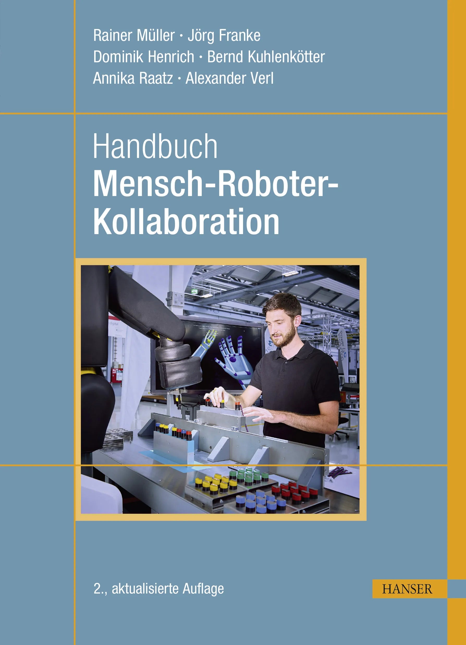Cover: Handbuch Mensch-Roboter-Kollaboration (E-Book) von Rainer Müller