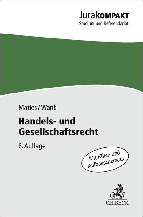 Buchcover von 'Handels- und Gesellschaftsrecht' - Taschenbuch von Martin Maties
