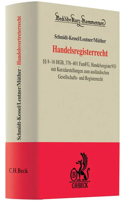 Buchcover von 'Handelsregisterrecht' - Gebundene Ausgabe von Martin Schmidt-Kessel