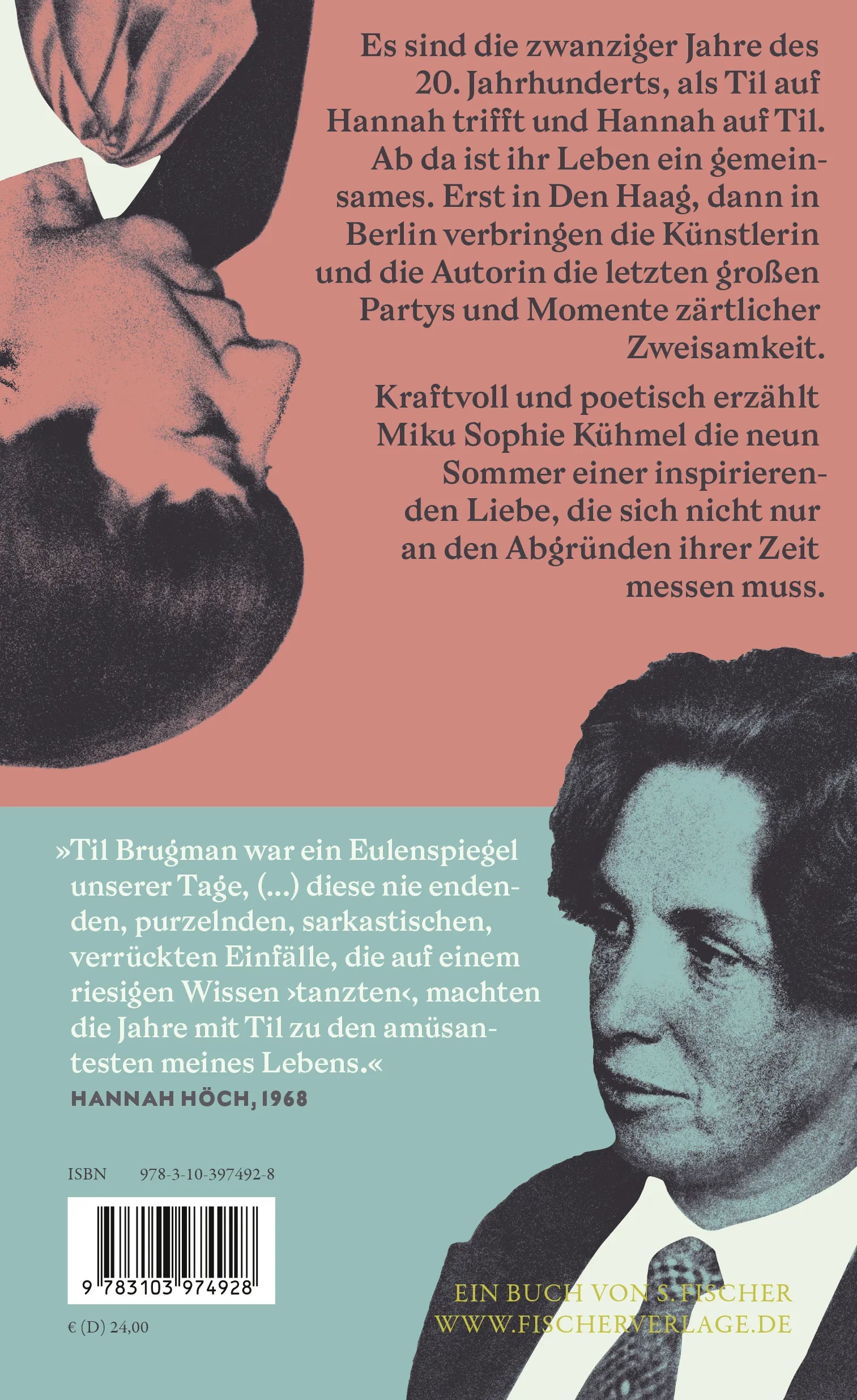 Buchrückseite von 'Hannah' mit Klappentext - Gebundene Ausgabe
