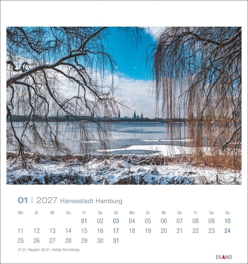 Hansestadt Hamburg Postkartenkalender 2027 – Ansicht