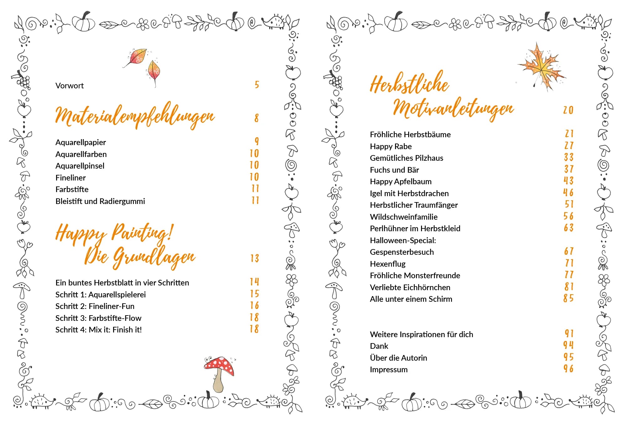 Innenansicht von 'Happy Herbst' - Gebundene Ausgabe