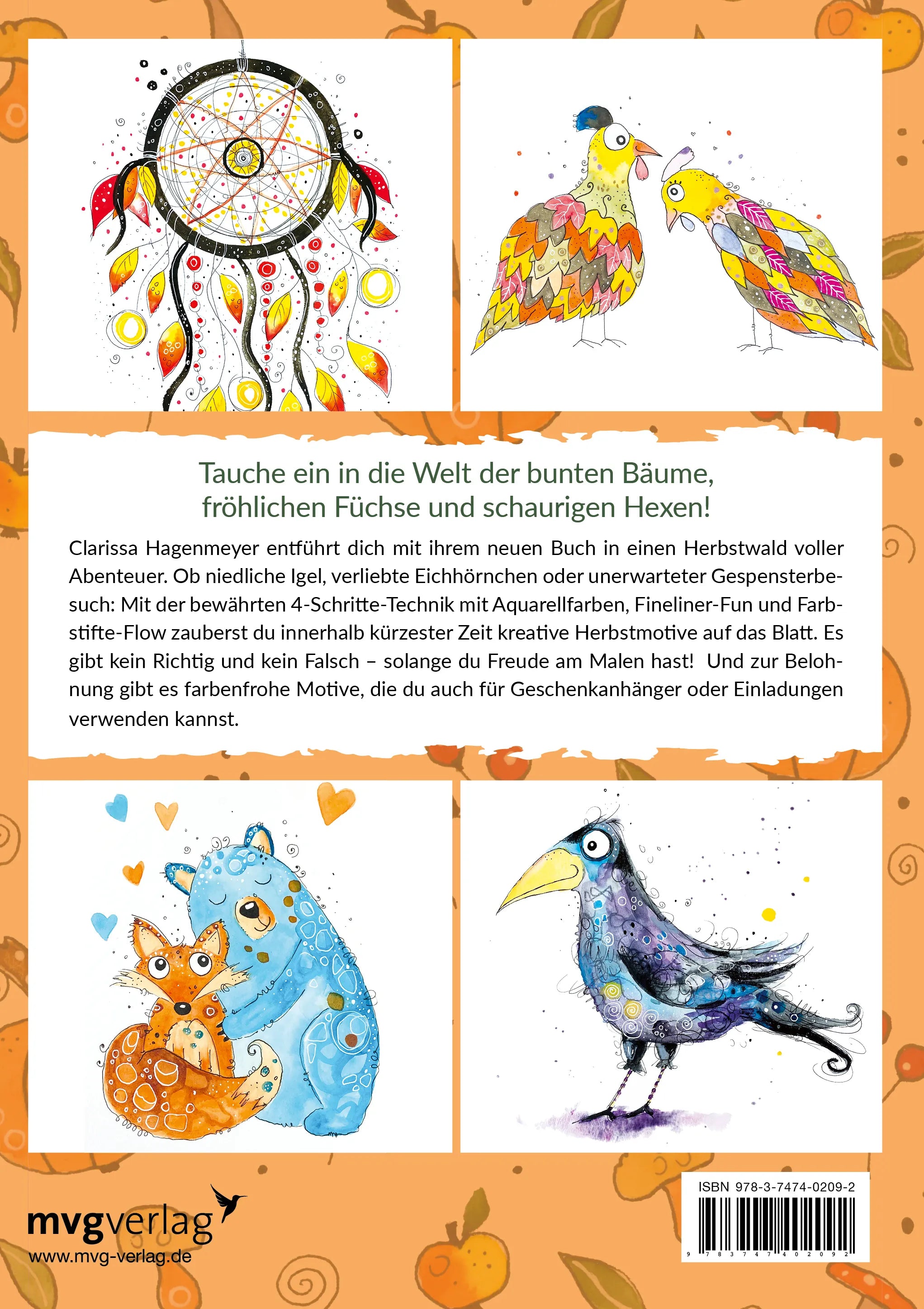 BuchrÃ¼ckseite von 'Happy Herbst' mit Klappentext - Gebundene Ausgabe
