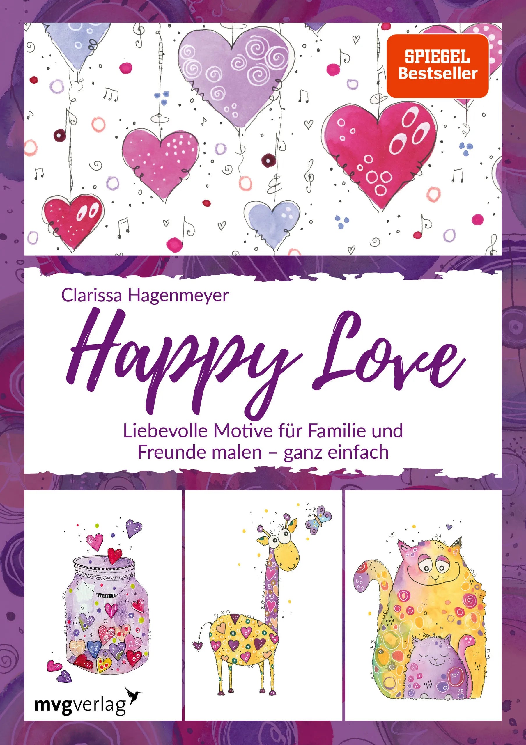Buchcover von 'Happy Love' - Gebundene Ausgabe von Clarissa Hagenmeyer