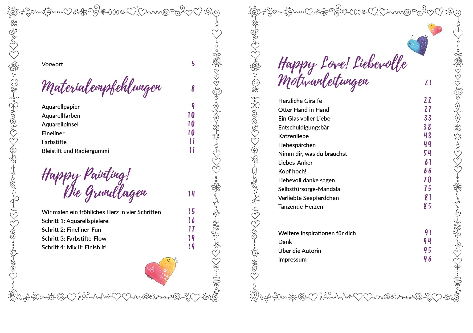 Innenansicht von 'Happy Love' - Gebundene Ausgabe