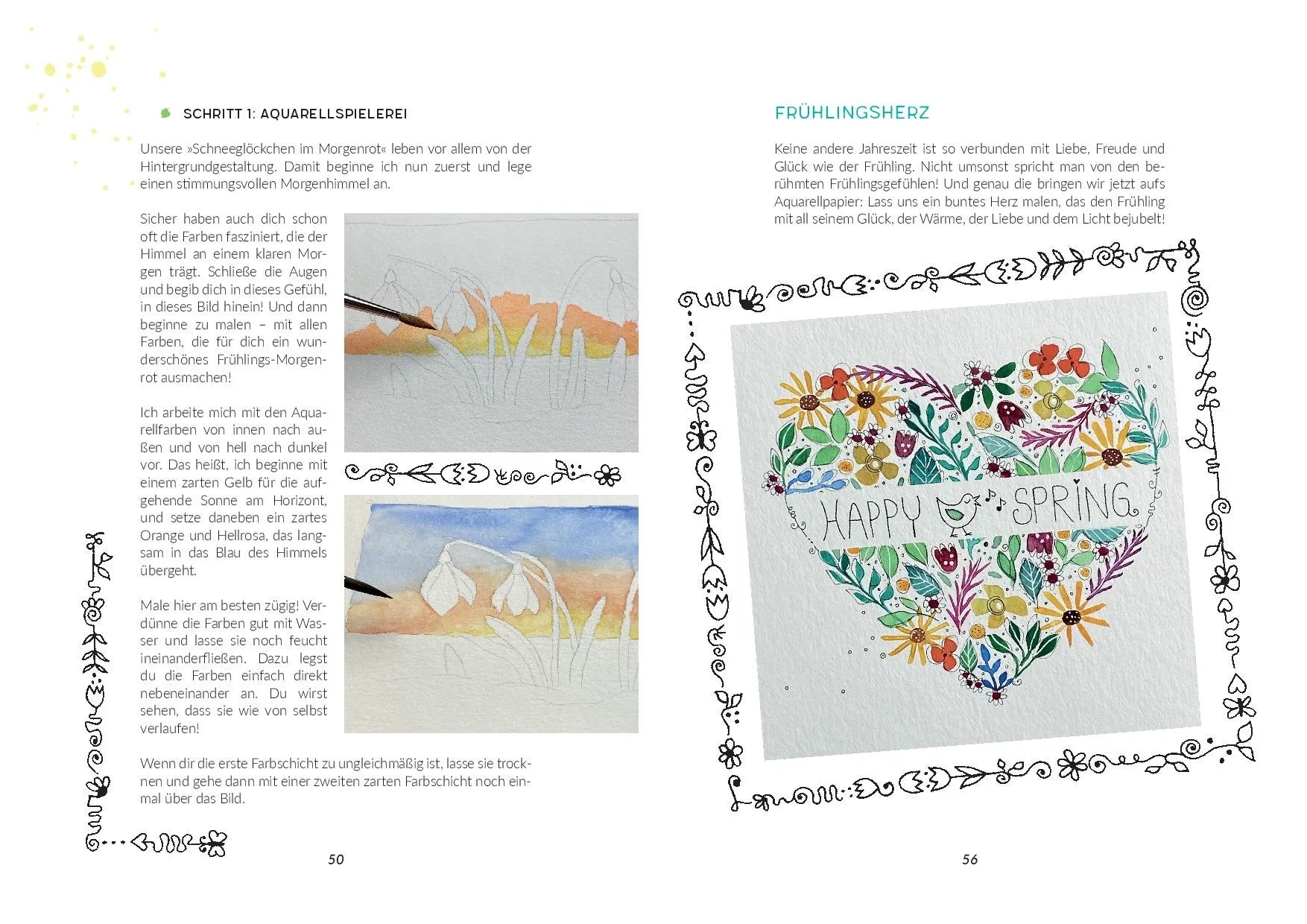 Innenansicht von 'Happy Spring' - Gebundene Ausgabe