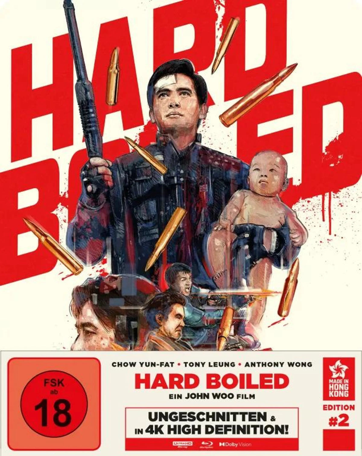 4K UHD Blu-ray-Cover: Hard-Boiled. Regie: John Woo