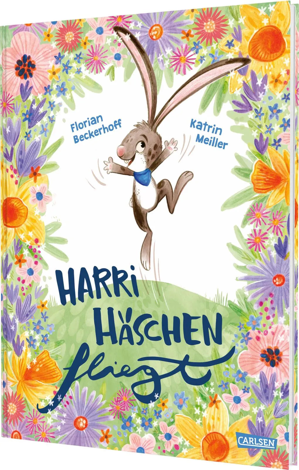 Buchcover von 'Harri Häschen fliegt' - Gebundene Ausgabe von Florian Beckerhoff