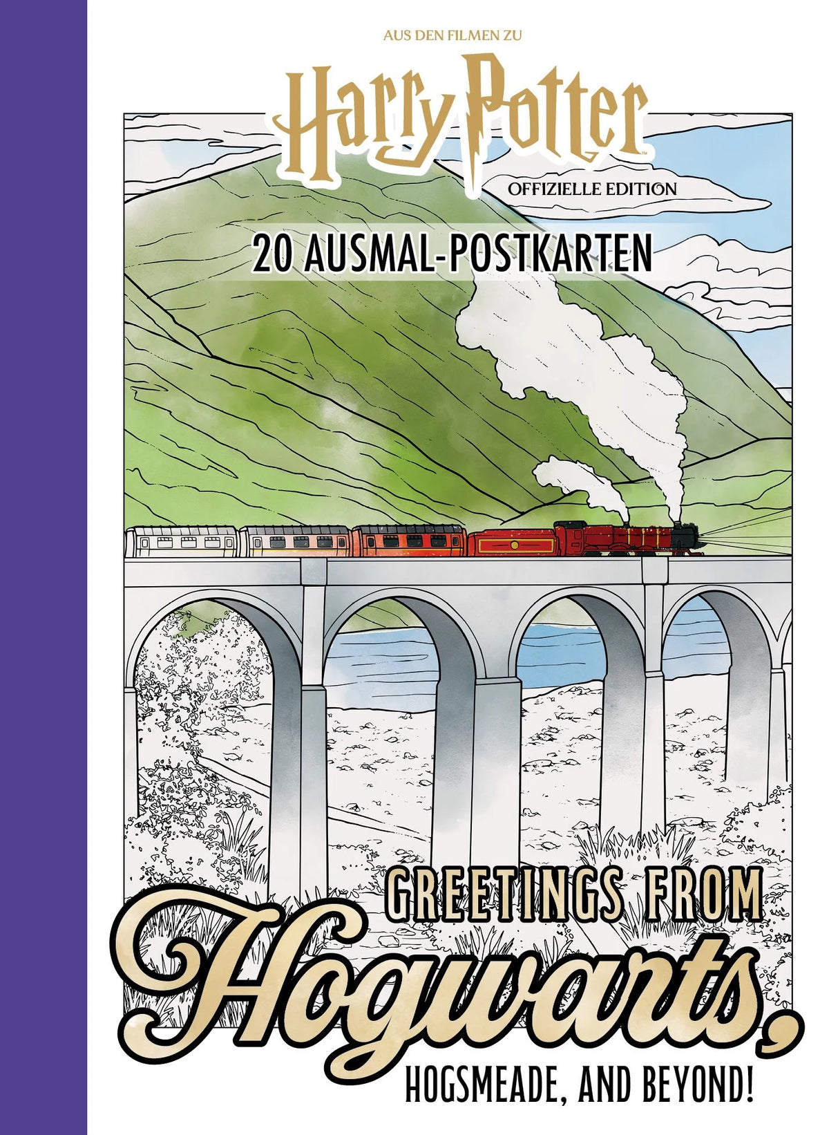 Gesellschaftsspiel: Harry Potter 20 Ausmal-Postkarten: Greetings from Hogwarts, Hogsmeade, and beyond!