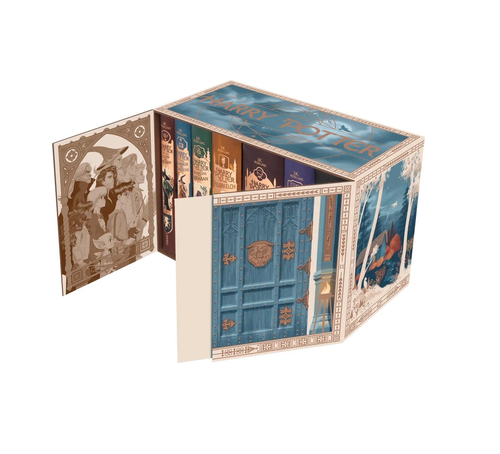 Cover: Harry Potter: Band 1-7 im Schuber – mit exklusivem Extra! (Buch) von J.K. Rowling