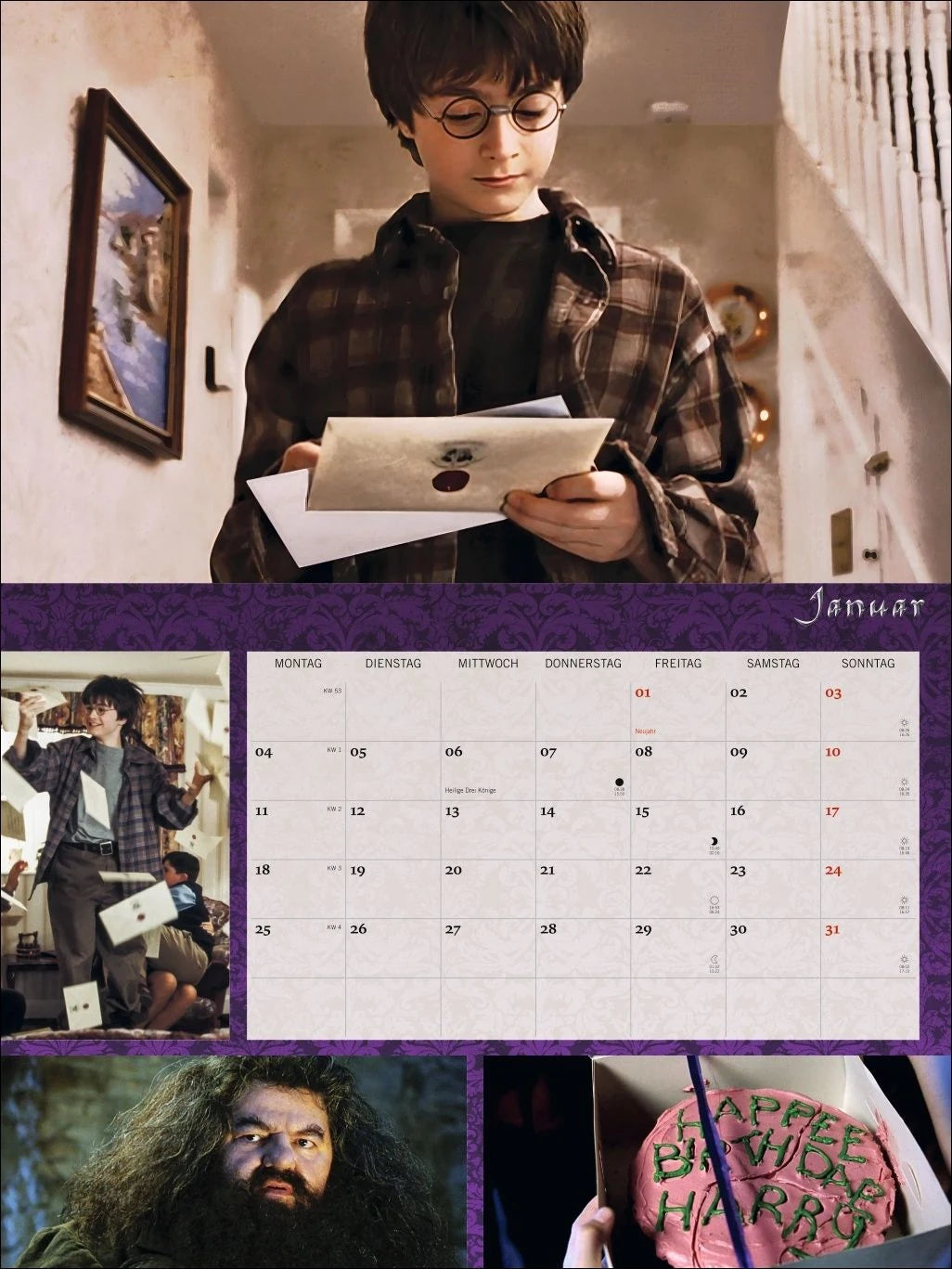 Harry Potter Broschur XL Kalender 2027 – Ansicht