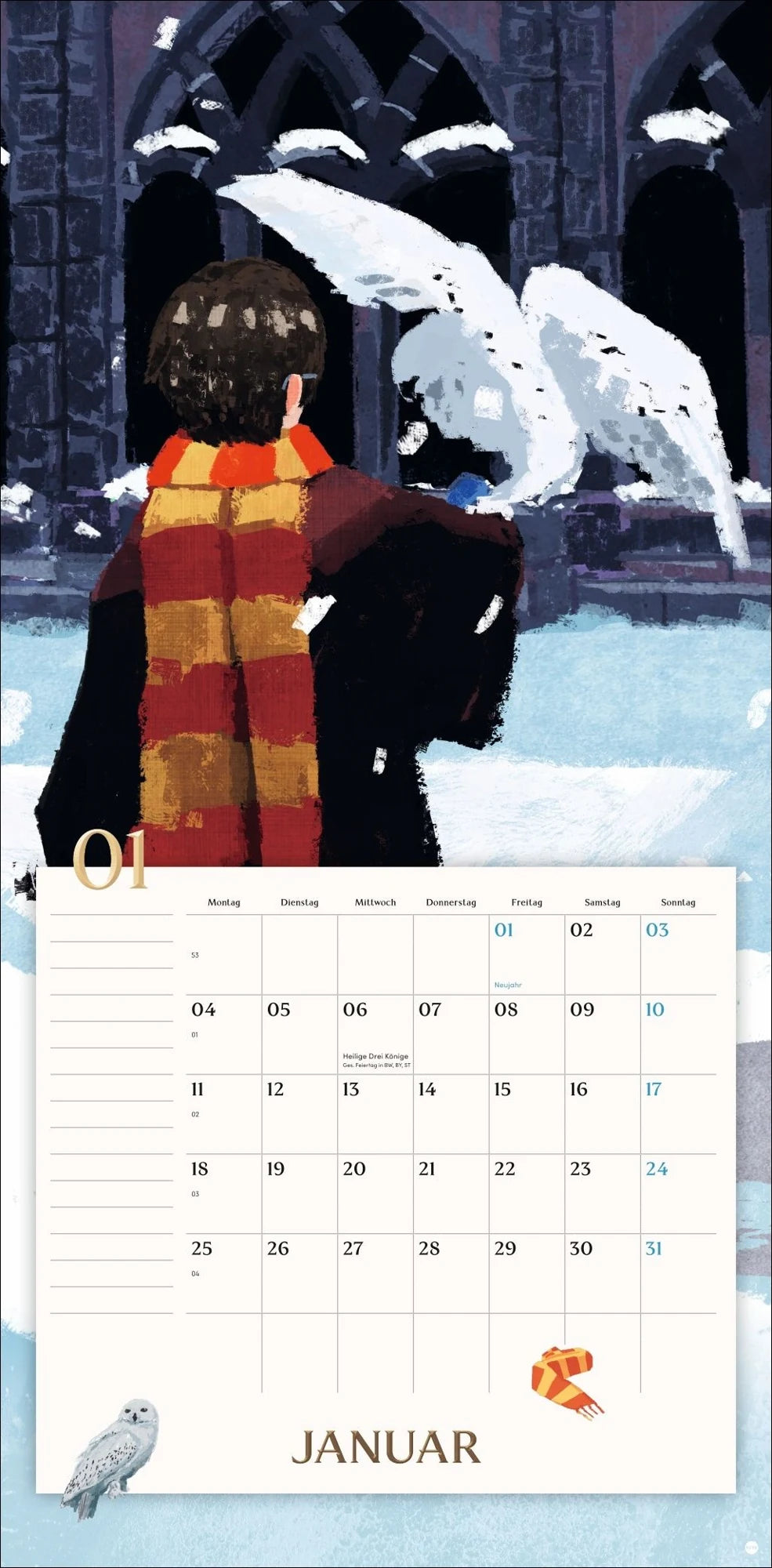 Harry Potter Broschurkalender 2027 – Ansicht