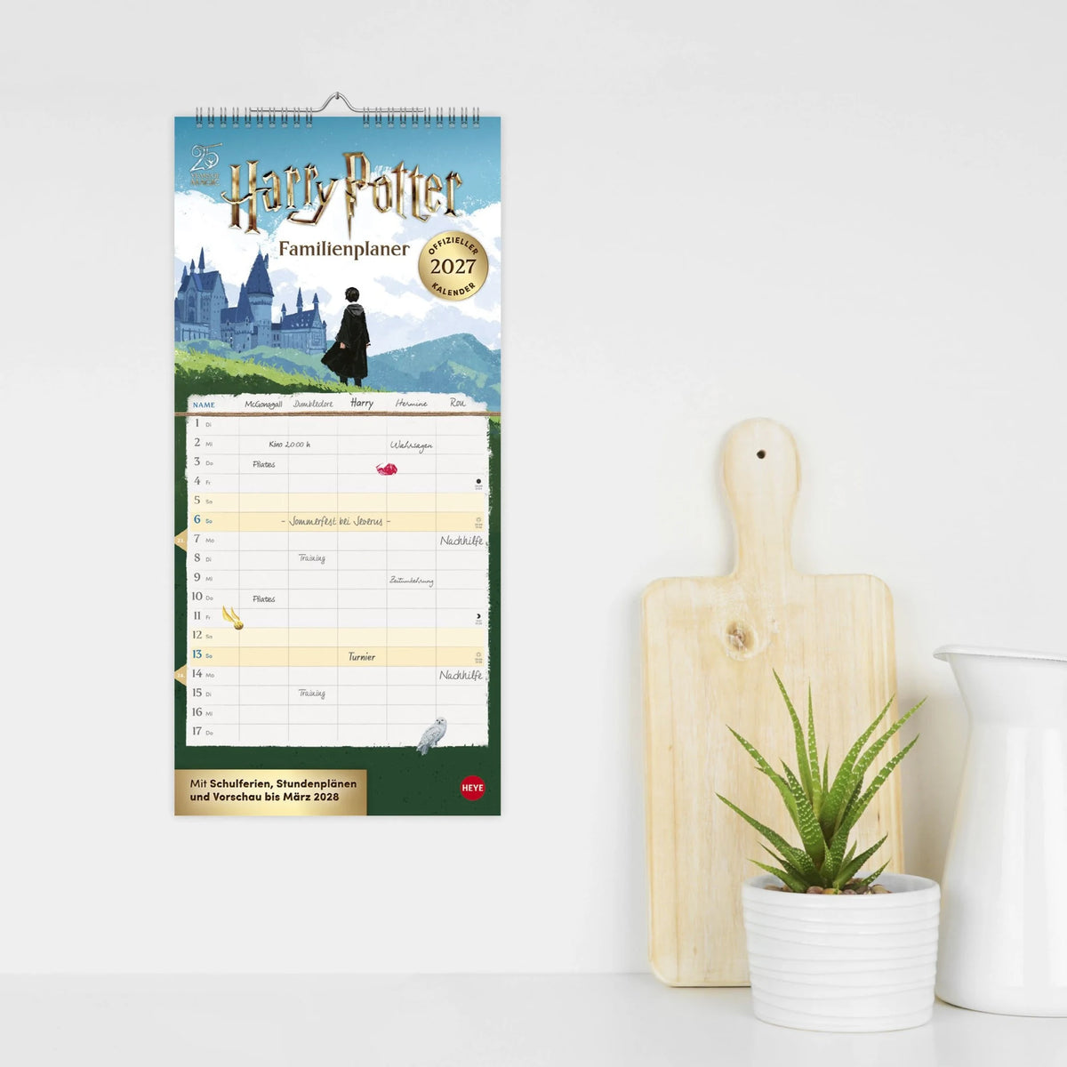 Harry Potter Familienplaner 2027 – Ansicht