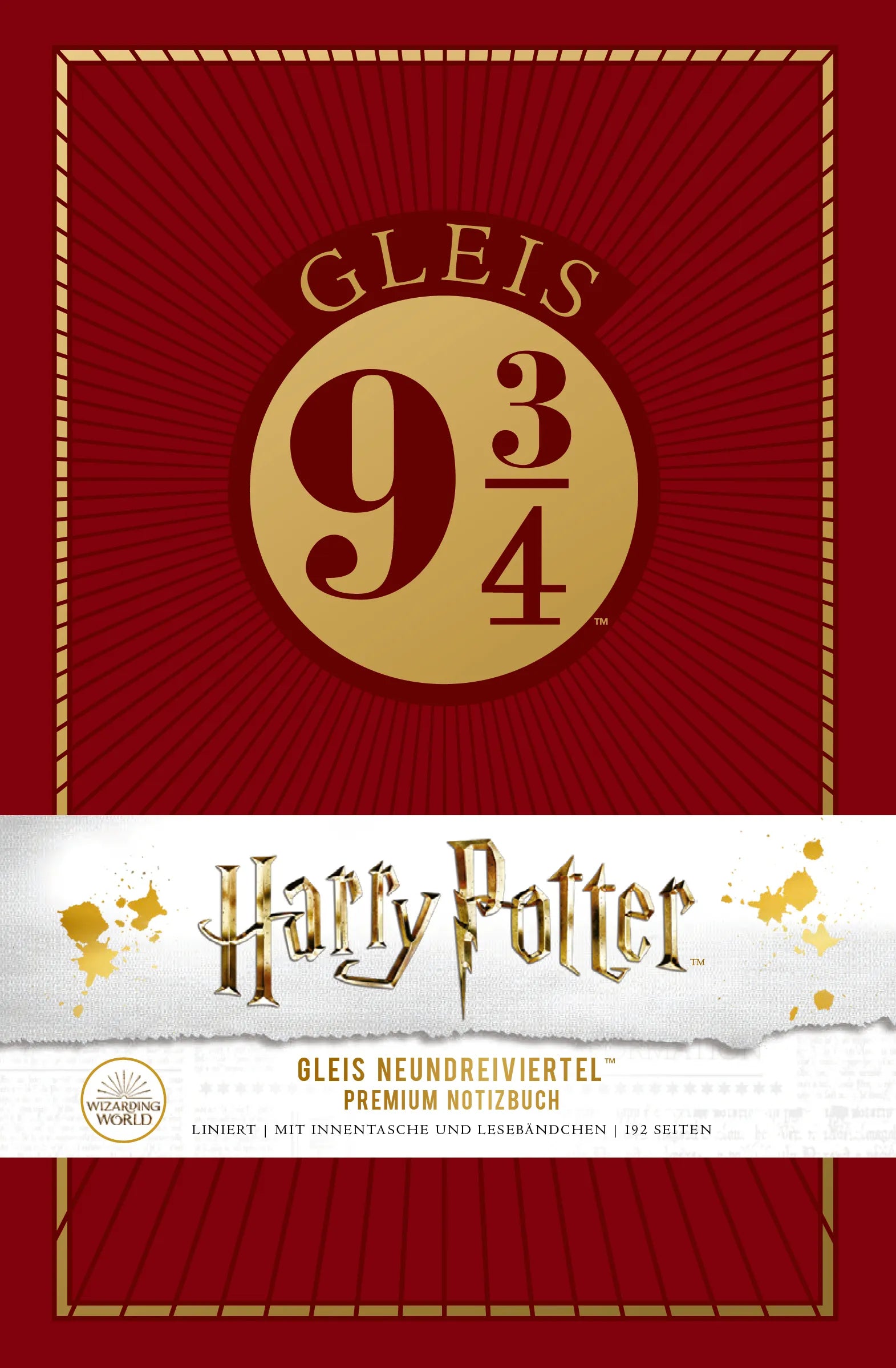 Buchcover von 'Harry Potter: Gleis 9 ¾ Premium-Notizbuch' - Gebundene Ausgabe von Wizarding World