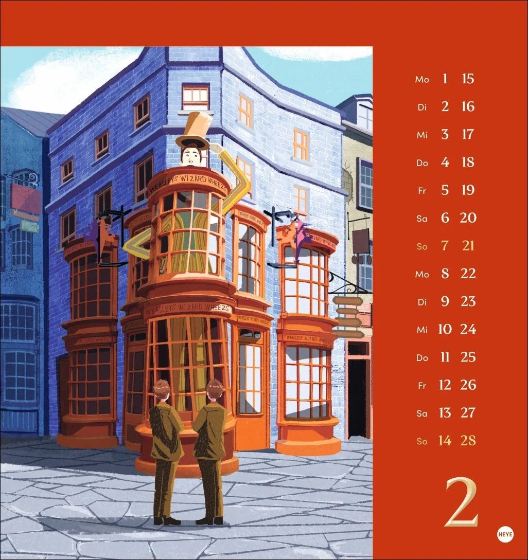 Harry Potter Postkartenkalender 2027 – Ansicht
