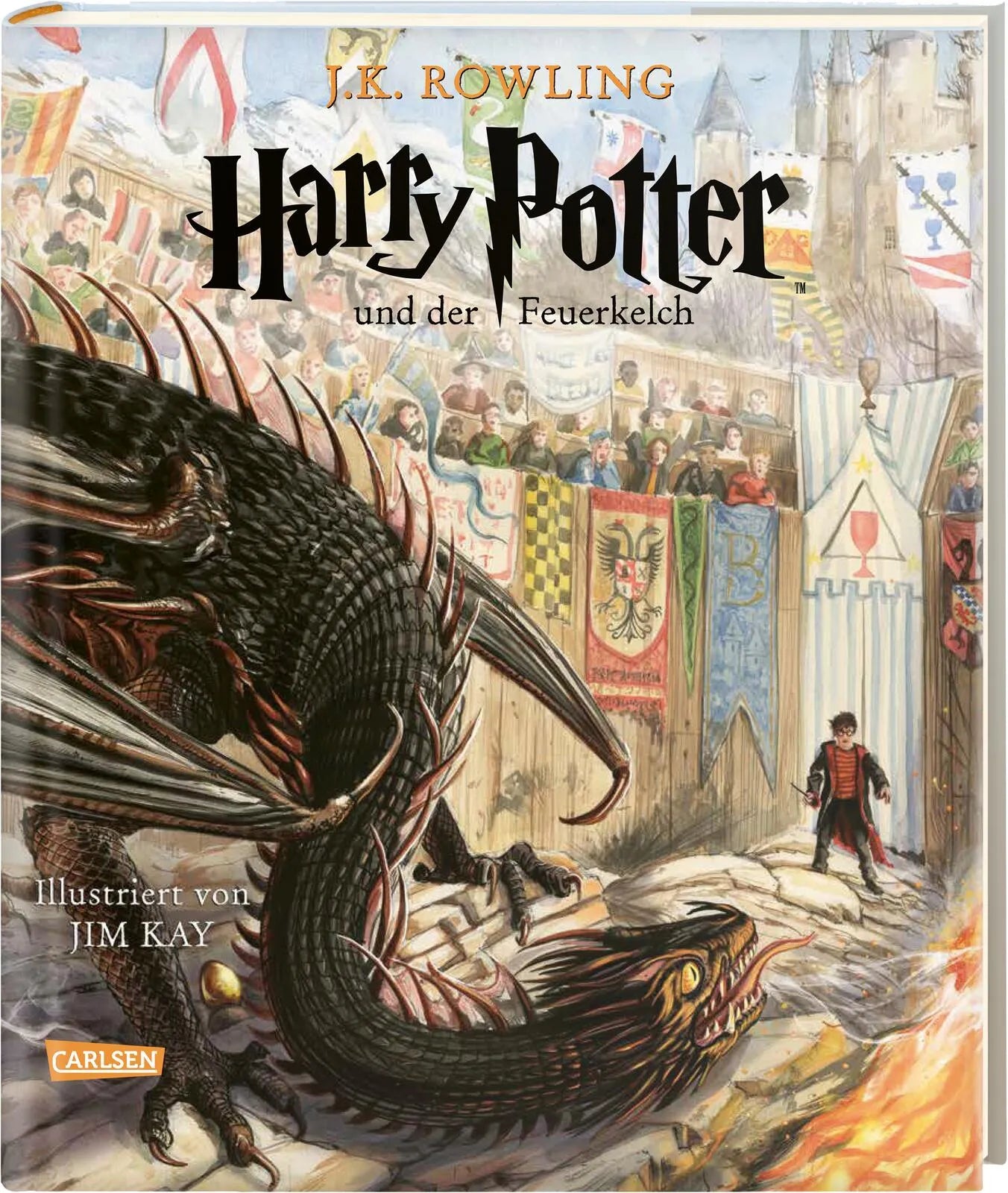 Buchcover von 'Harry Potter und der Feuerkelch' - Gebundene Ausgabe von J.K. Rowling