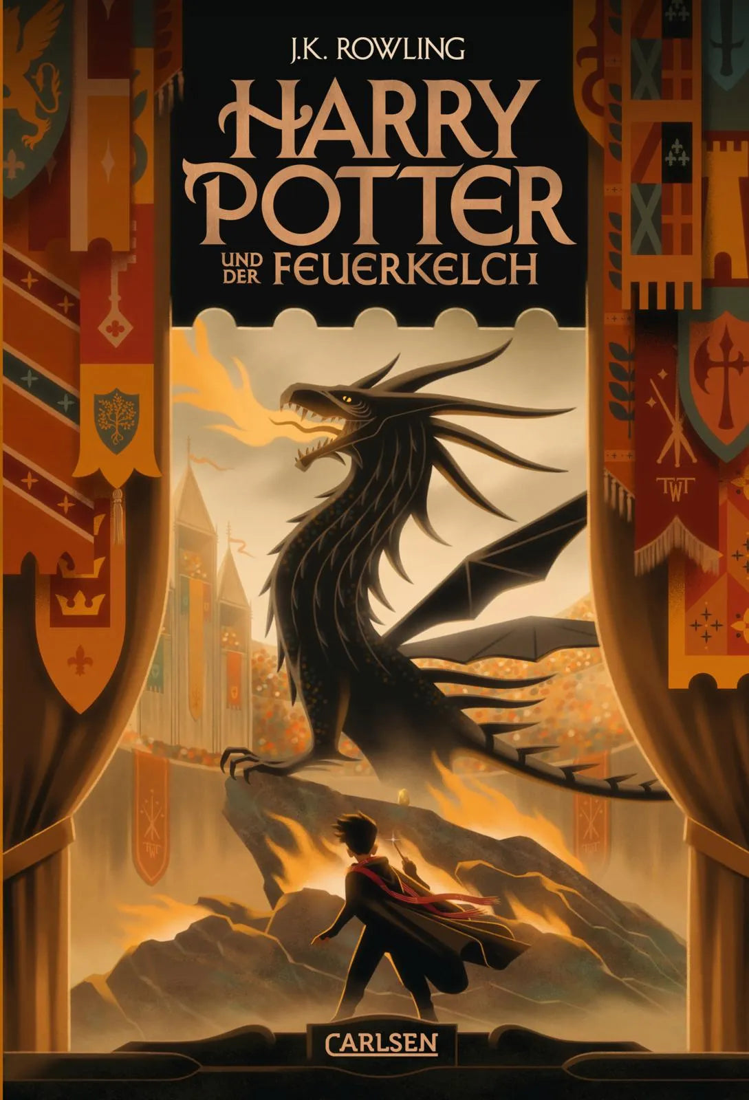 Buchcover von 'Harry Potter und der Feuerkelch' - Gebundene Ausgabe von J.K. Rowling