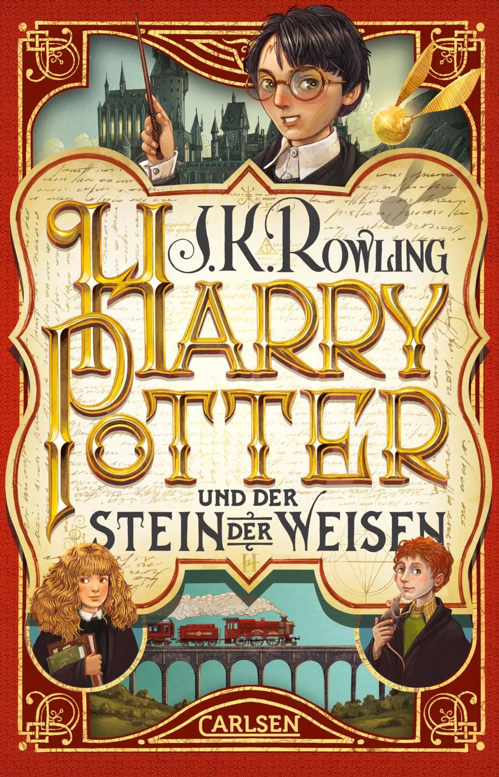 Buchcover von 'Harry Potter und der Stein der Weisen' - Taschenbuch von J.K. Rowling