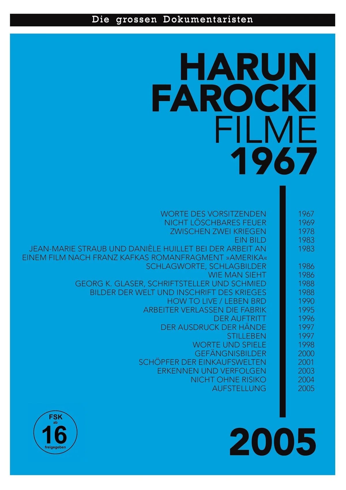 DVD-Cover: Harun Farocki Filme 1967-2005