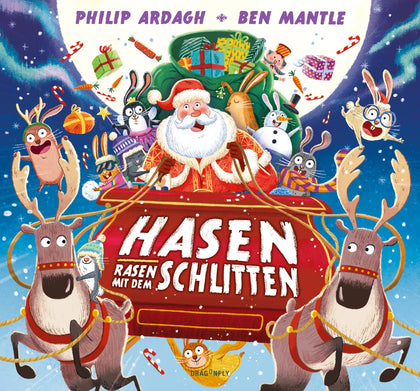 Buchcover von 'Hasen rasen mit dem Schlitten' - Gebundene Ausgabe von Philip Ardagh