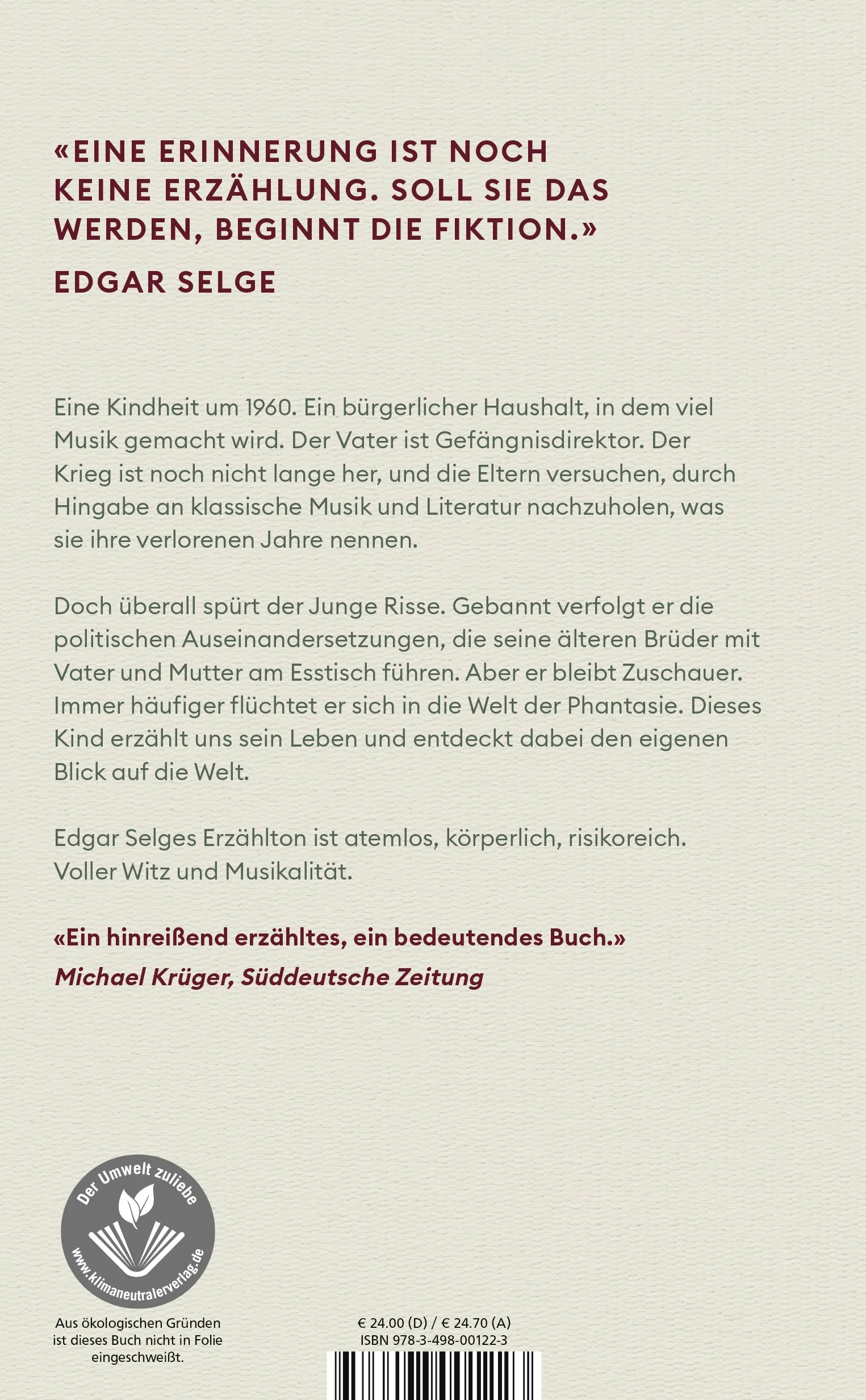Buchrückseite von 'Hast du uns endlich gefunden' mit Klappentext - Gebundene Ausgabe