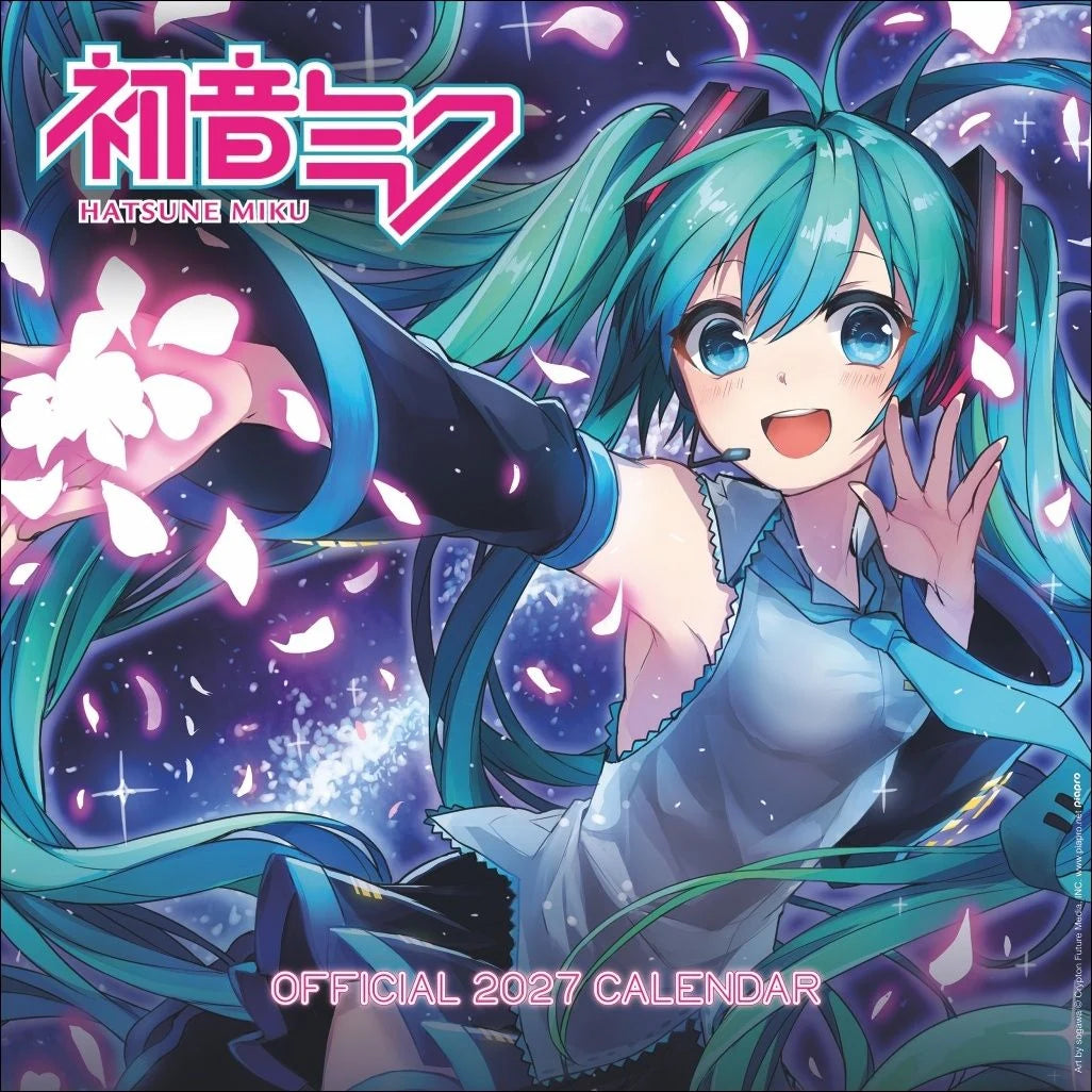 Wandkalender: Hatsune Miku Broschurkalender 2027