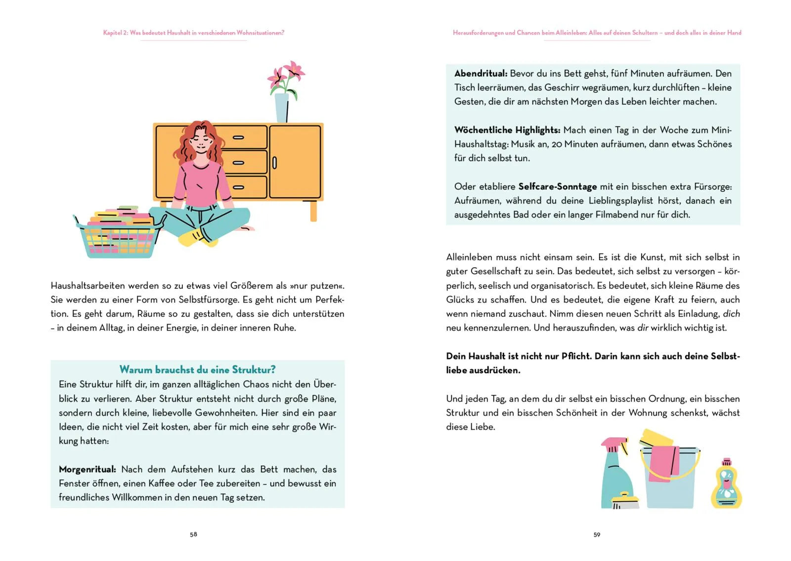 Innenansicht von 'Haushalt 101' - Taschenbuch