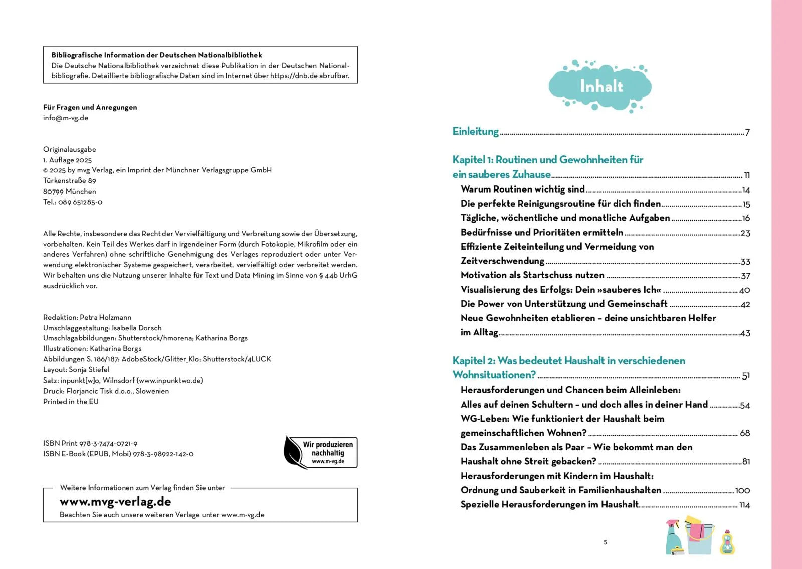 Innenansicht von 'Haushalt 101' - Taschenbuch