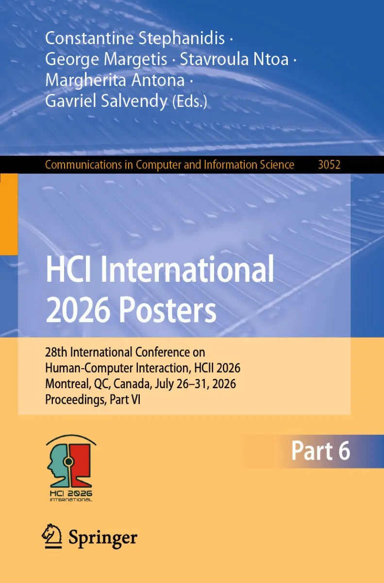 Cover: HCI International 2026 Posters (E-Book) von Constantine Stephanidis
