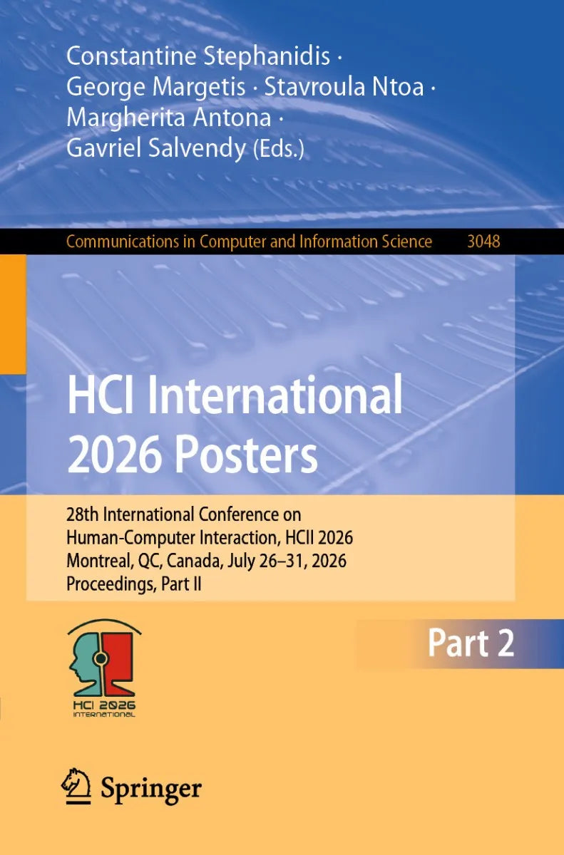 Cover: HCI International 2026 Posters (E-Book) von Constantine Stephanidis