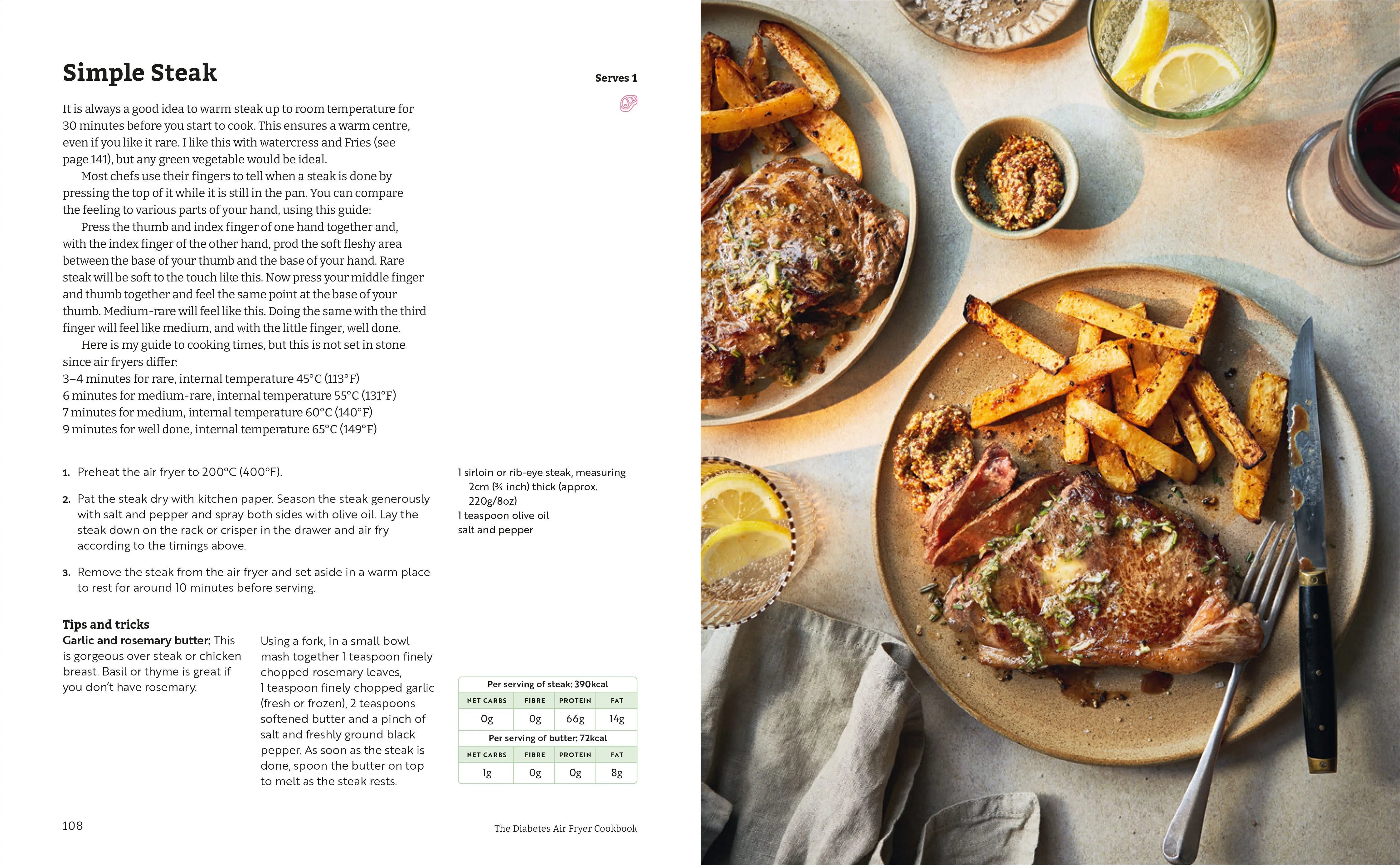Detailansicht: Healthy Airfryer – Genussvolle Airfryer-Küche bei Diabetes (Hardcover)
