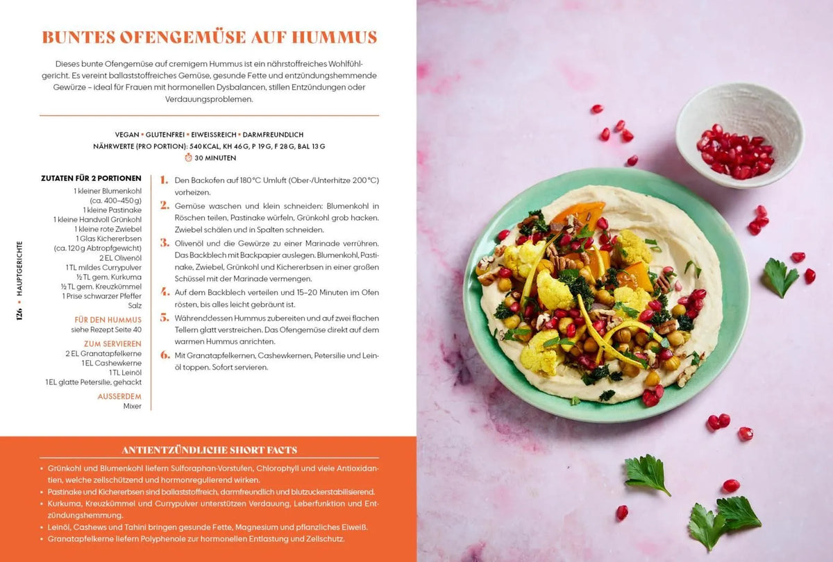 Detailansicht: Healthy Food, Happy Me – Antientzündliche Ernährung für Frauen (Hardcover)