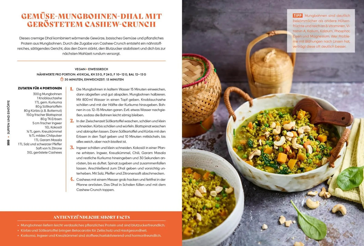 Detailansicht: Healthy Food, Happy Me – Antientzündliche Ernährung für Frauen (Hardcover)