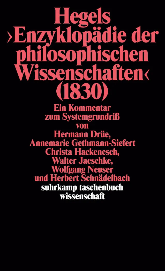 Buchcover von 'Hegels Philosophie – Kommentare zu den Hauptwerken. 3 Bände' - Taschenbuch von Herbert Schnädelbach