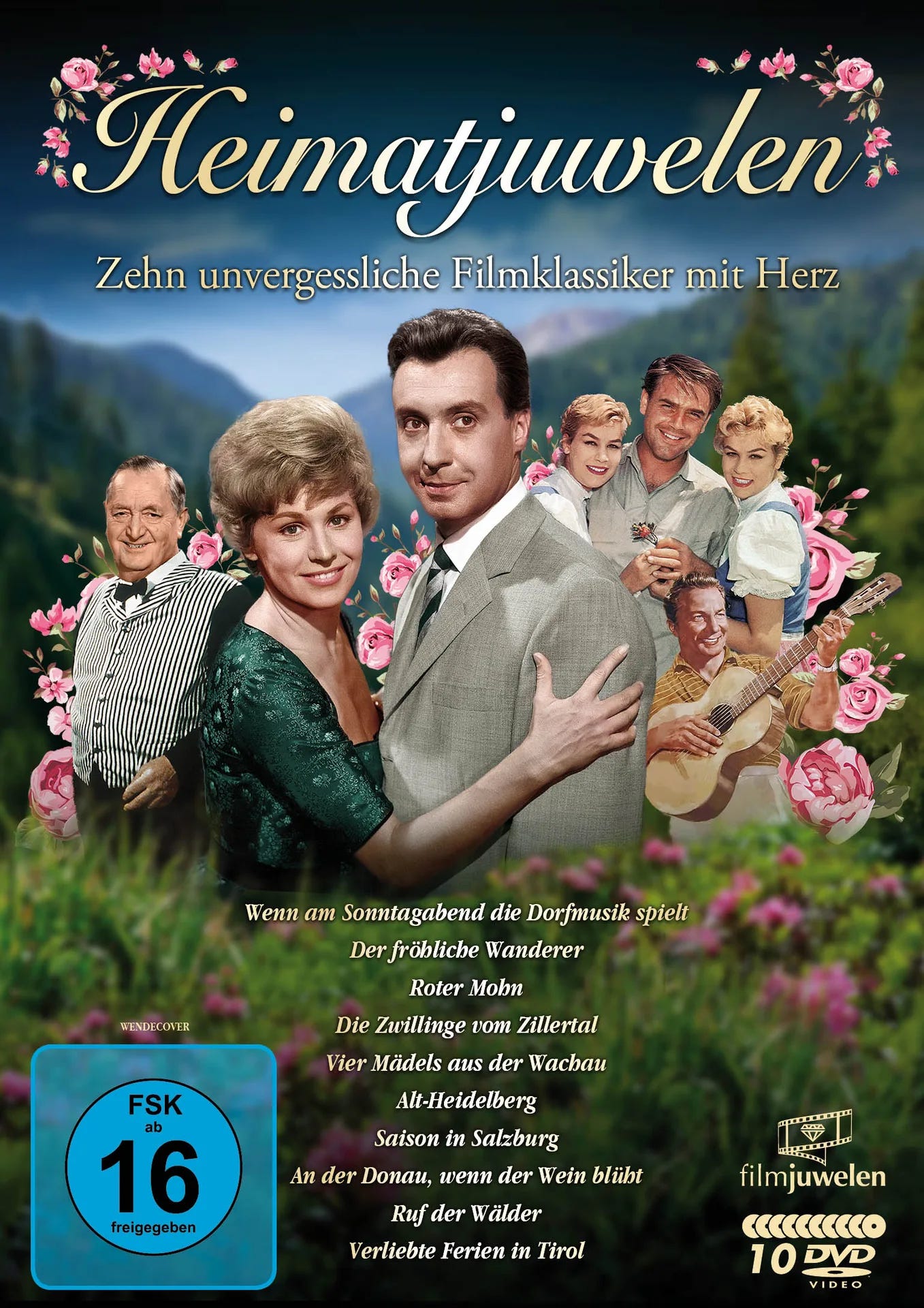 DVD-Cover: Heimatjuwelen - Zehn unvergessliche Filmklassiker mit Herz. Regie: Ernst Marischka